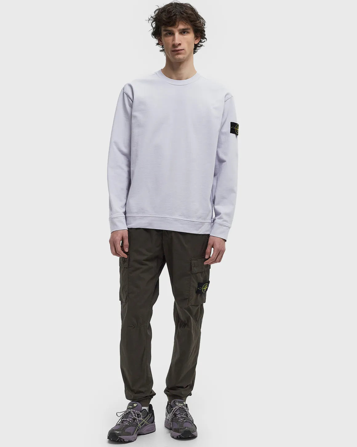 Stone Island sweater met logoborduring