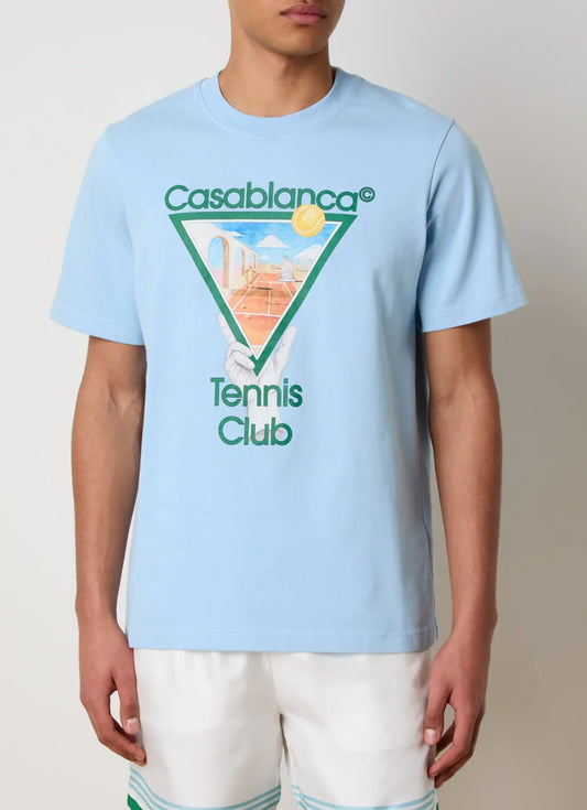 Casablanca Metaphysical Tennis Icon T-shirt van biologisch katoen