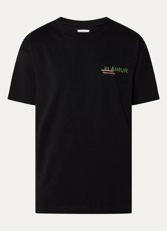 FLÂNEUR Lanterns Of Love T-shirt met logo- en backprint
