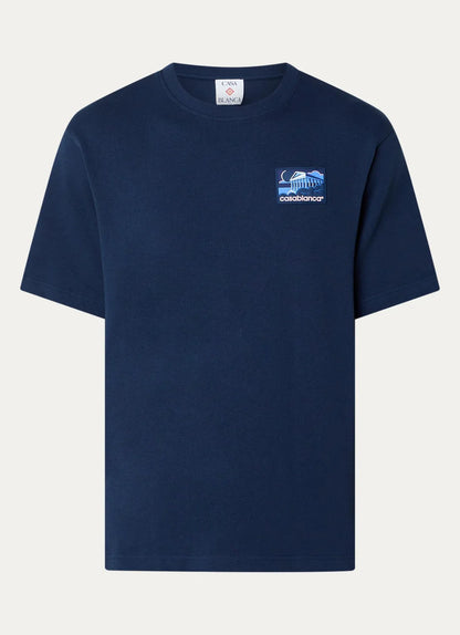 Casablanca T-shirt van biologisch katoen met logo