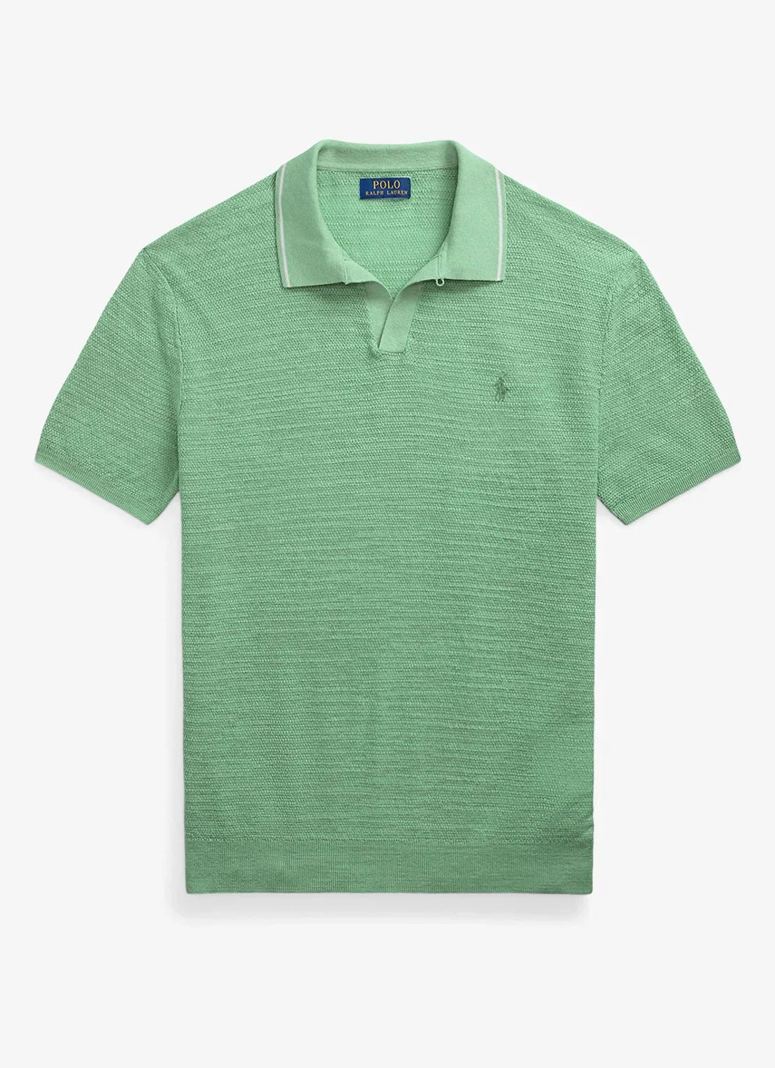 Polo Ralph Lauren Fijngebreide slim fit polo in linnenblend