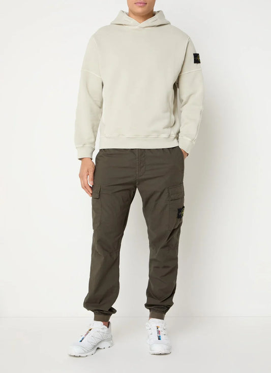 Stone Island S0045 hoodie met kangoeroezak en logo
